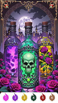 Tattoo Skull Color by Number screenshot