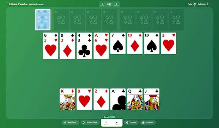 Algerian Patience Solitaire screenshot
