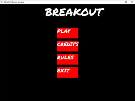 Breakout remake SFML screenshot