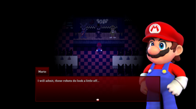 Mario In Animatronic Horror Image