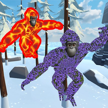 Monkey tag. Gorilla memes game Image