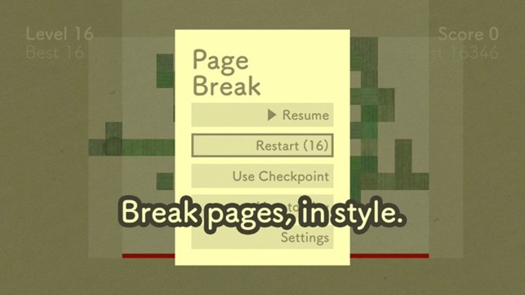PageBreak screenshot
