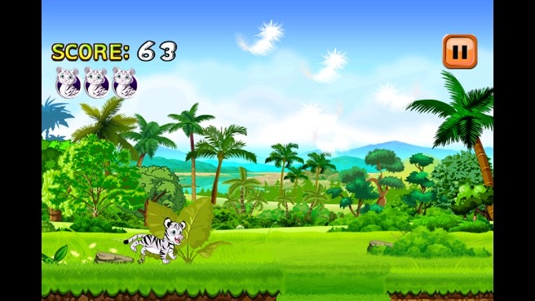Baby White Tiger Run : Dash Race with Mittens the Super Sonic Cub Image