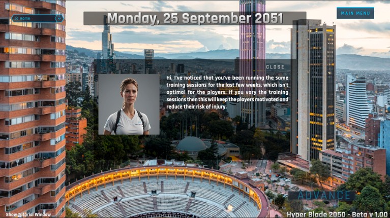 HyperBlade 2050 - Dystopian Sports Manager screenshot