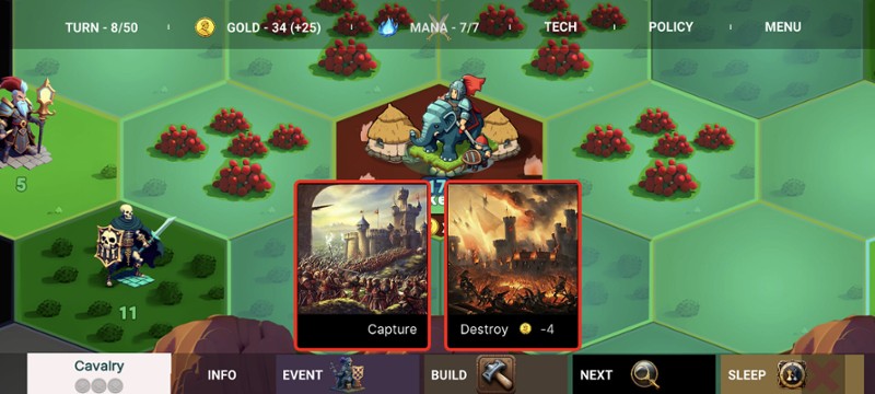 Magic And Dragons : 4X Battle screenshot