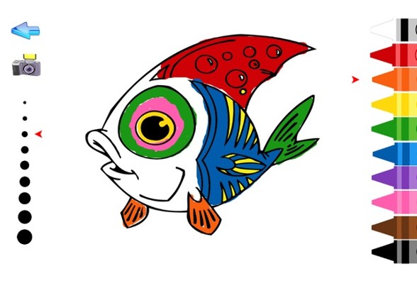 Ocean Fish Coloring Pages for Toddlers and Kids screenshot