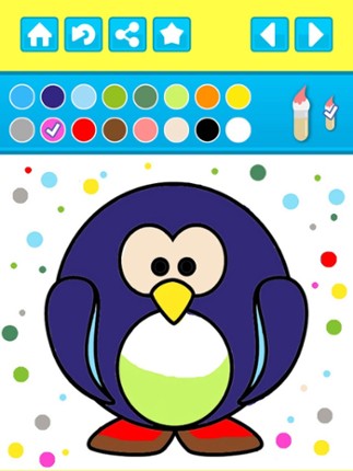 Penguin Coloring Book For Kids - My Eskimo Village Club screenshot