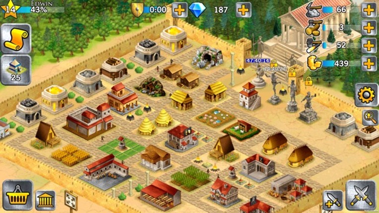 Battle Empire: Roman Wars - Build a City and Grow your Empire in the Roman and Spartan era Image