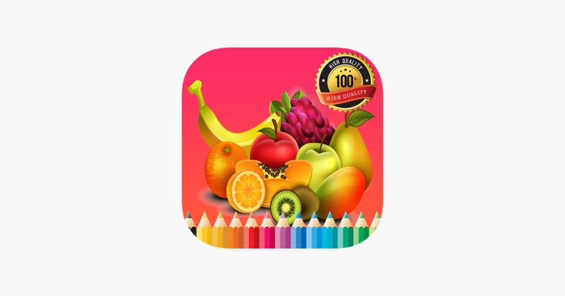 Fruit Vegetable Paint and Coloring Book: Learning Skill The Best of Fun Games Free For Kids Image