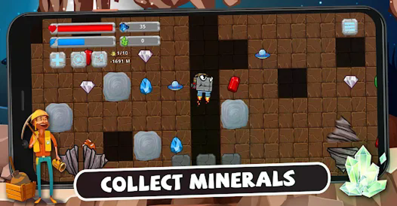 Digger Machine: find minerals screenshot