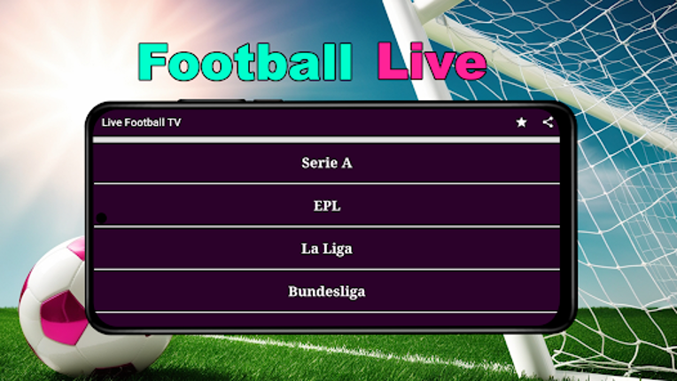 Live Football TV Streaming HD Image