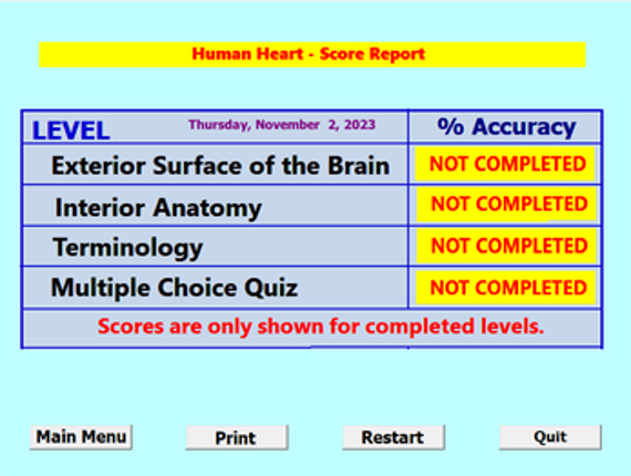 Label That Diagram - Human Brain screenshot