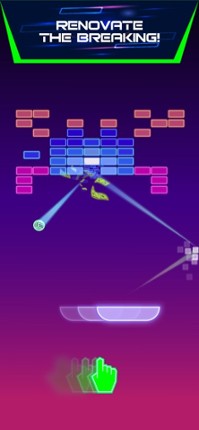 Neon brick breaker PRO screenshot