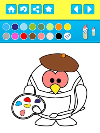 Penguin Coloring Book For Kids - My Eskimo Village Club screenshot