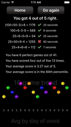 Conundra Math: a brain training number game for iPhone and iPad screenshot