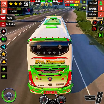 Hill Bus Driving Bus Game 3D Image