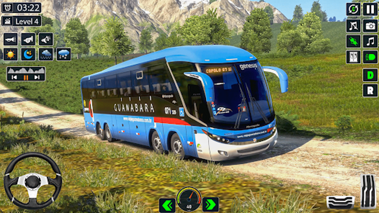 Hill Bus Driving Bus Game 3D Image