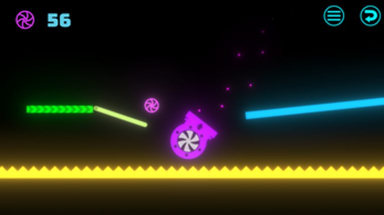 Neon Ball Platformer screenshot