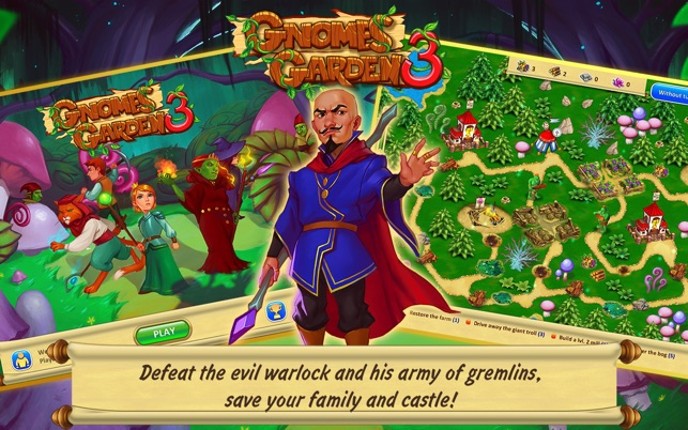 Gnomes Garden 3: The thief of castles Free screenshot