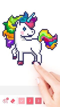 Pixel Coloring-Color by Number Image