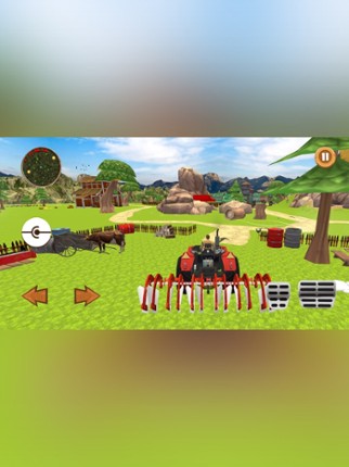 Real Farming Tractor 3D Image