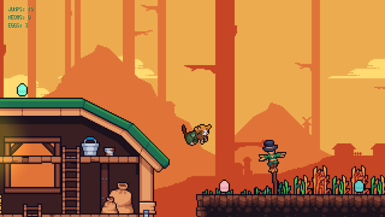 Rooftop Rascal: The Farmer Cat Image