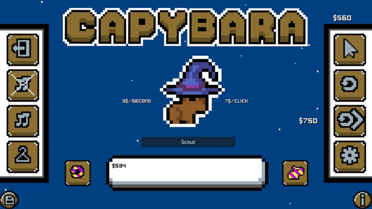 Capybara Achievement Clicker screenshot