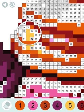 Color by number: Pixel drawing screenshot