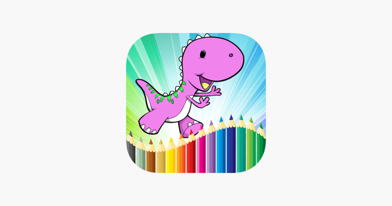 Dinosaurs Coloring - Animals Painting page drawing book games for kids Image