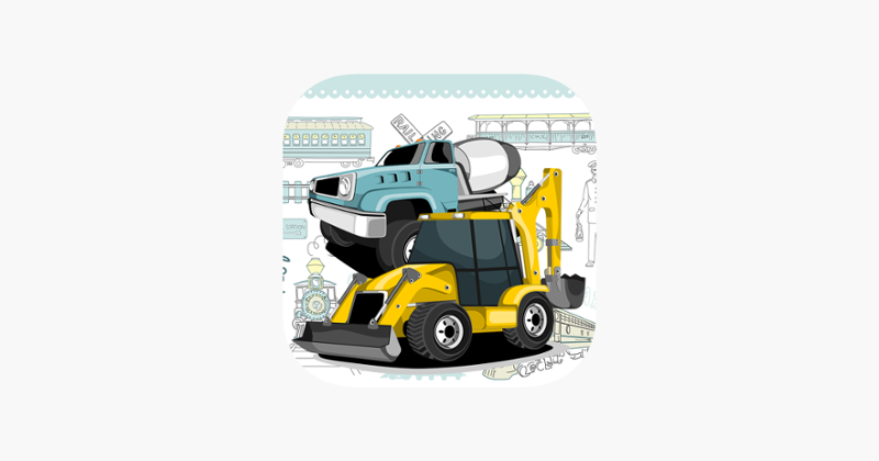 Learning Car and Pickup Trucks Matches or Matching Games for Toddlers and Little Kids Image