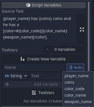 TextVars Plugin for Godot Image