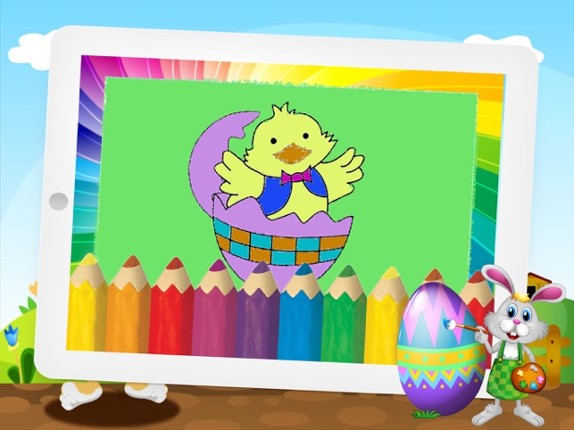 Easter Eggstravaganza and Rabbit coloring for kids screenshot