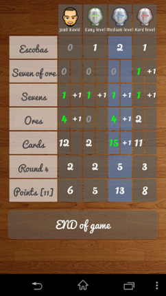 Escoba Broom Cards Game screenshot