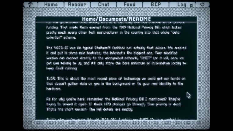 VSCS-II screenshot