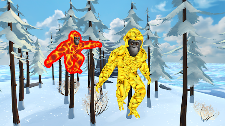 Monkey tag. Gorilla memes game screenshot