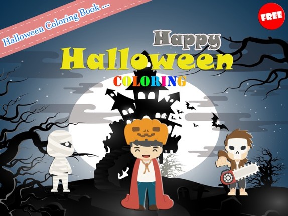 Happy Halloween Trick Or Treat Coloring Book Games screenshot