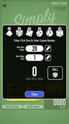 Simply Dice screenshot