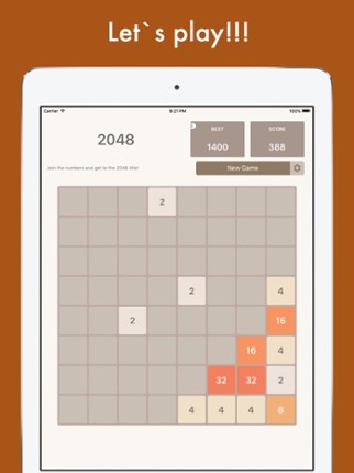 2048 Multi - 8x8, 6x6, 4x4 tiles in one app! Image