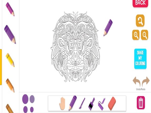 Animal Color Therapy Free Coloring Book for Adults Image