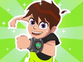 Ben 10 Hill Car Racing Alien Boy Image