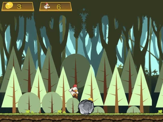 Brave Chicken Run - The Hero Runner To Grab Golds Game screenshot