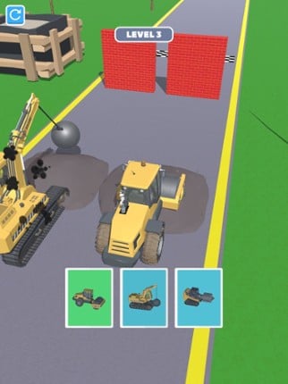 Bulldozer Race 3D screenshot