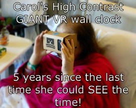 Carols High Contrast Giant VR Wall Clock Image