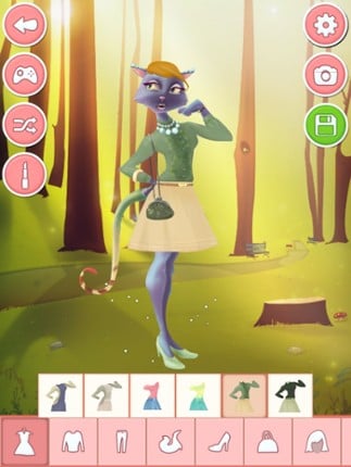 Fashion designer game - animal dress up salon screenshot