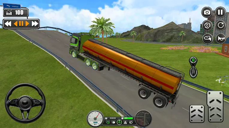 Real City Cargo Truck Driver Image