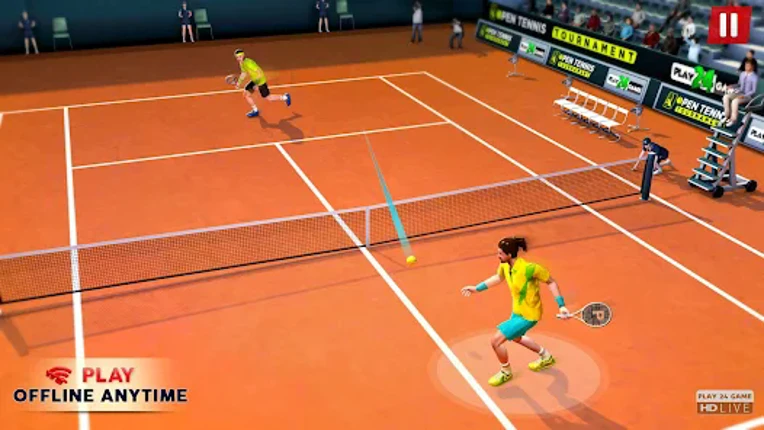 Open Tennis Tournament Game screenshot