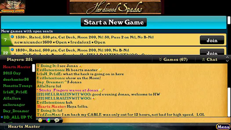 Hardwood Spades - Card Game screenshot