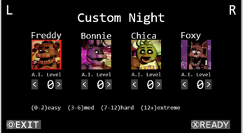 FNaF 1 PSP recreation screenshot