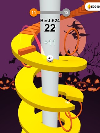 Jump Ball-Bounce On Tower Tile screenshot