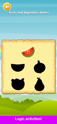 Learn Fruits & Vegetables Game Image